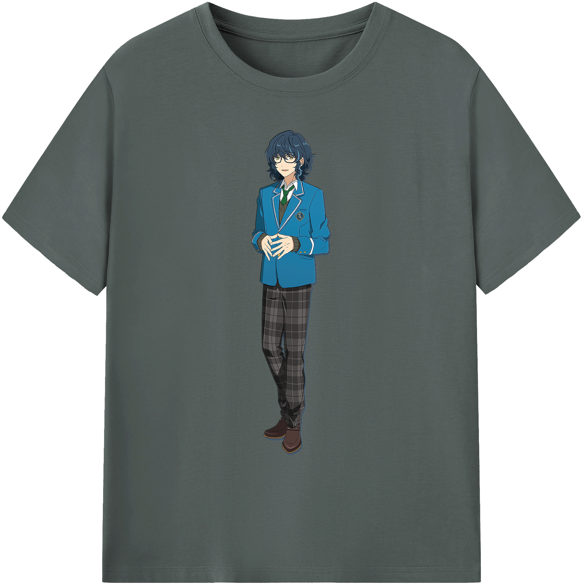 （画像用） あんさんぶるスターズ! Ensemble Stars 綿100％ メンズ半袖Tシャツ｜肌触りやわらか＆通気性